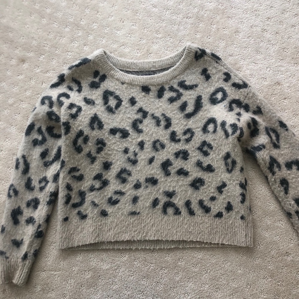 Abercrombie and Fitch Cheetah Print Sweater